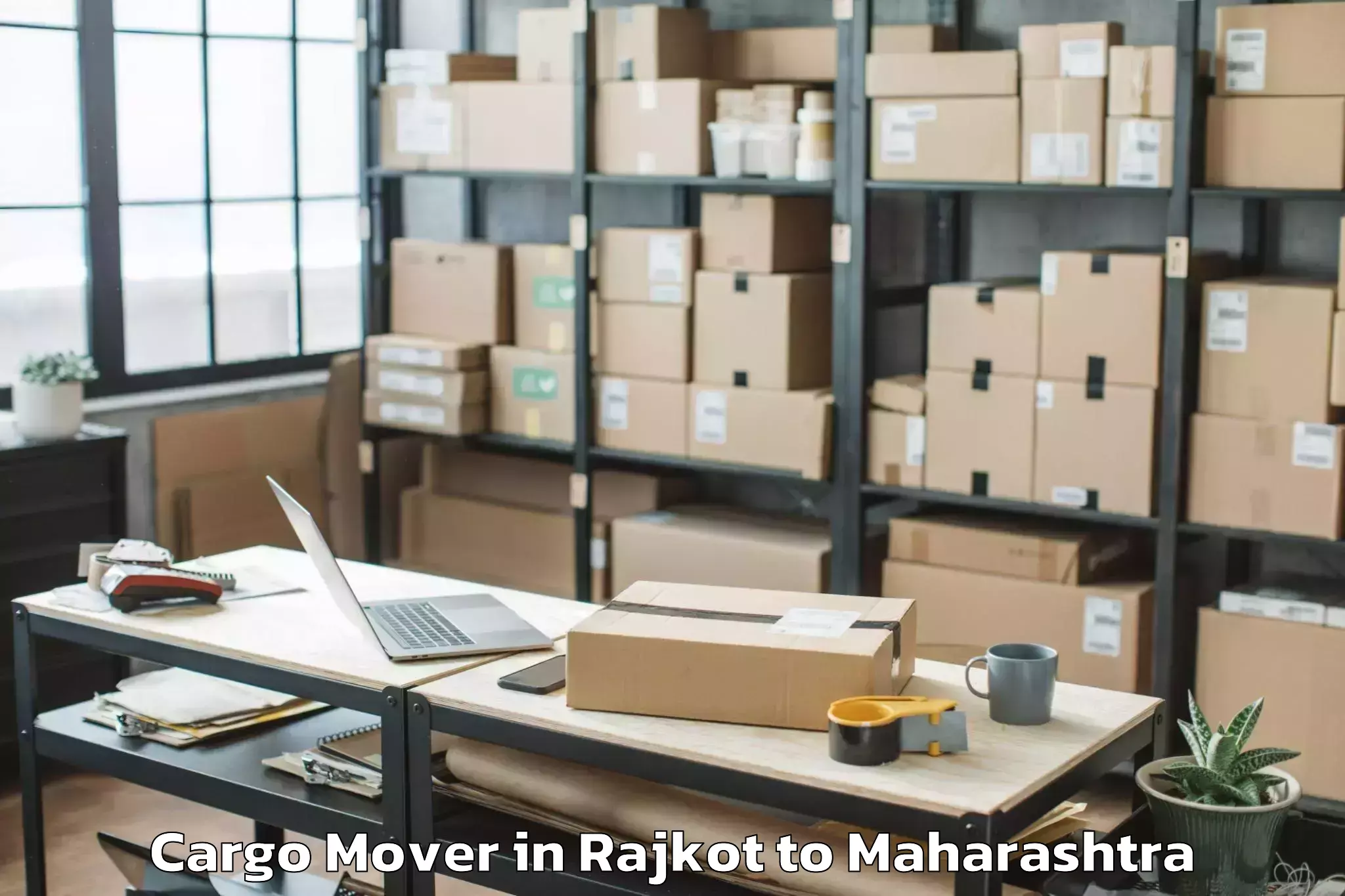 Trusted Rajkot to Osmanabad Airport Omn Cargo Mover